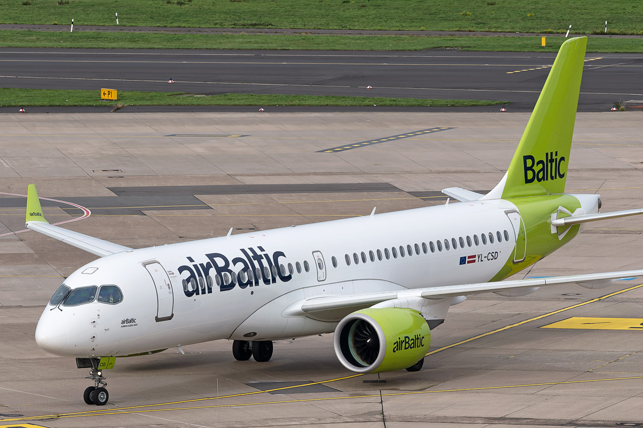 YL-CSD AirBaltic Airbus A220-300