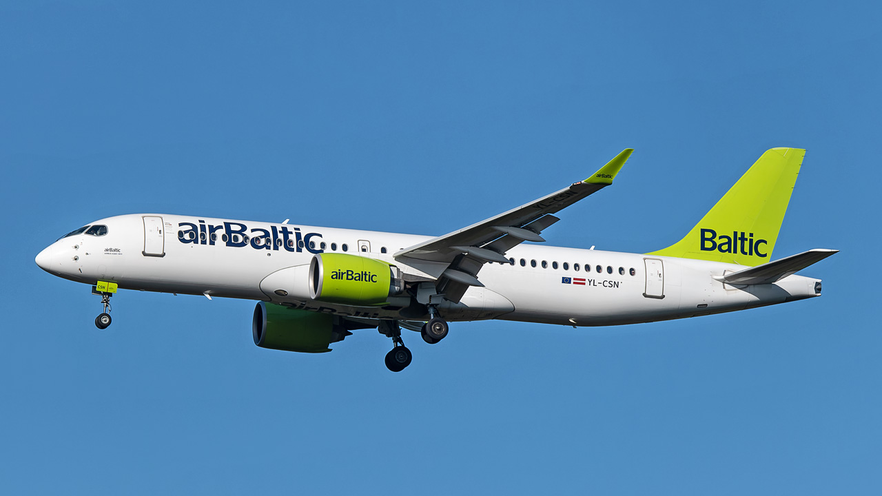 YL-CSN airBaltic Airbus A220-300
