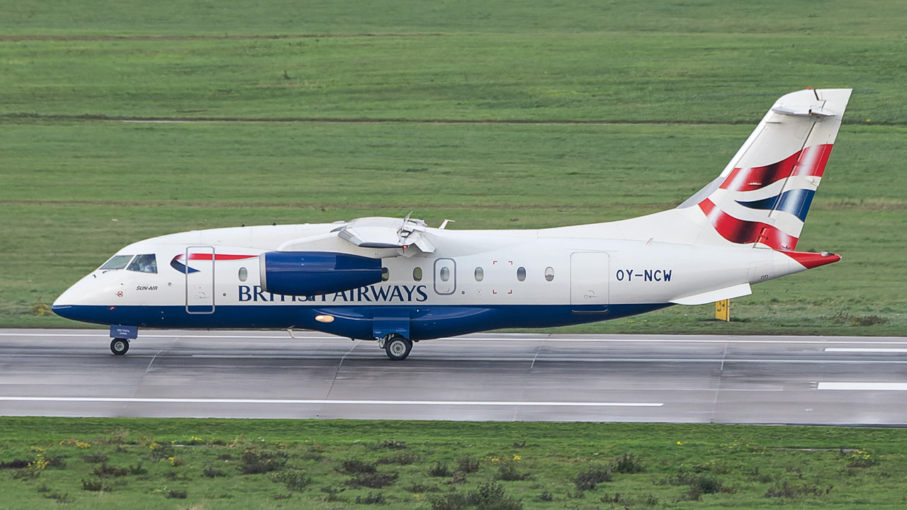 OY-NCW Britsh Airways (SunAir) Dornier Do-328 Jet