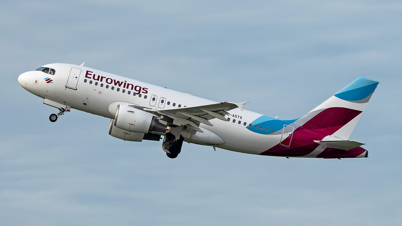 D-ASTX Eurowings Airbus A319-100