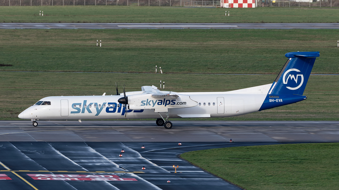 9H-EVA SkyAlps (Luxwing) Bombardier DHC-8-400