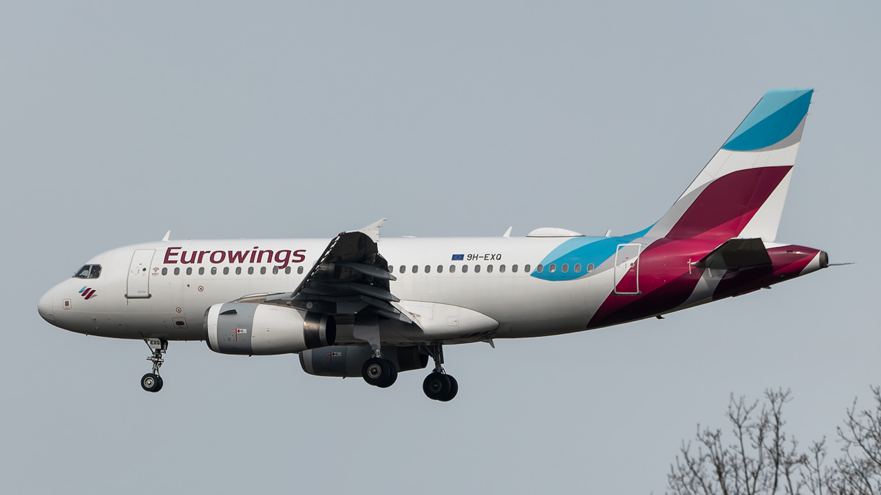 9H-EXQ Eurowings Europe Malta Airbus A319-100
