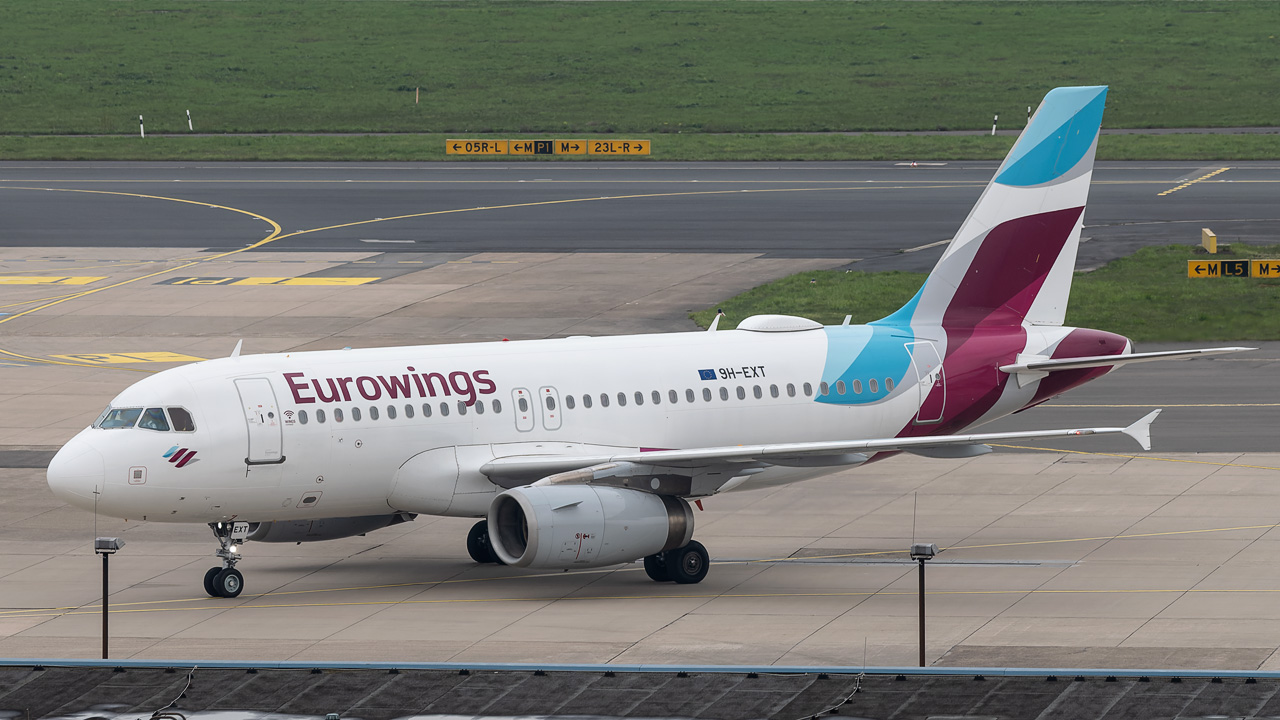 9H-EXT Eurowings Europe Malta Airbus A319-100