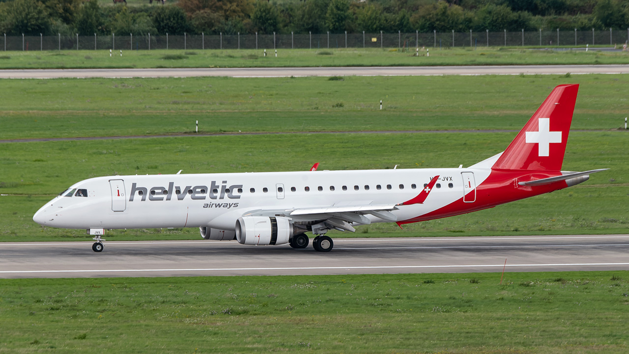 HB-JVX Helvetic Airways Embraer ERJ-190