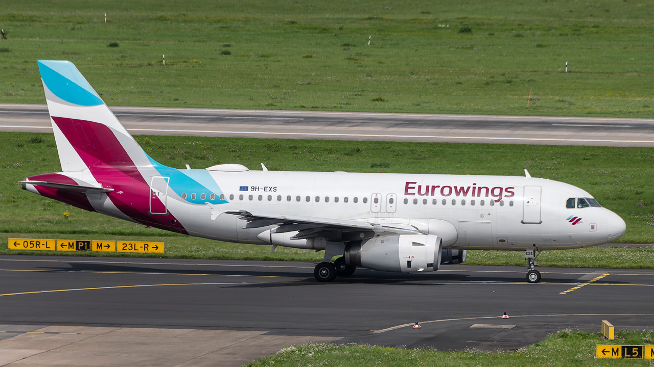 9H-EXS Eurowings Europe Malta Airbus A319-100