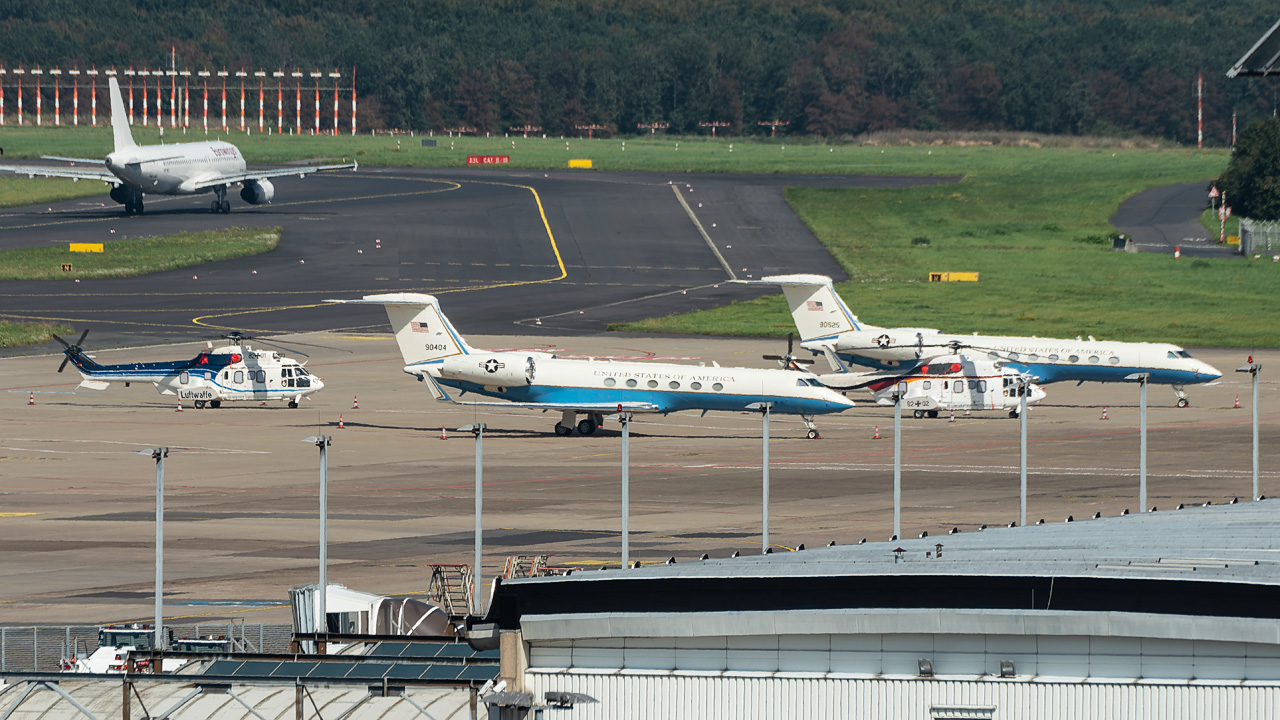 82+01 " 82+02 Luftwaffe Eurocopter AS 532UL Cougar, 90404 "90525 US Airforce Gulfstream G550