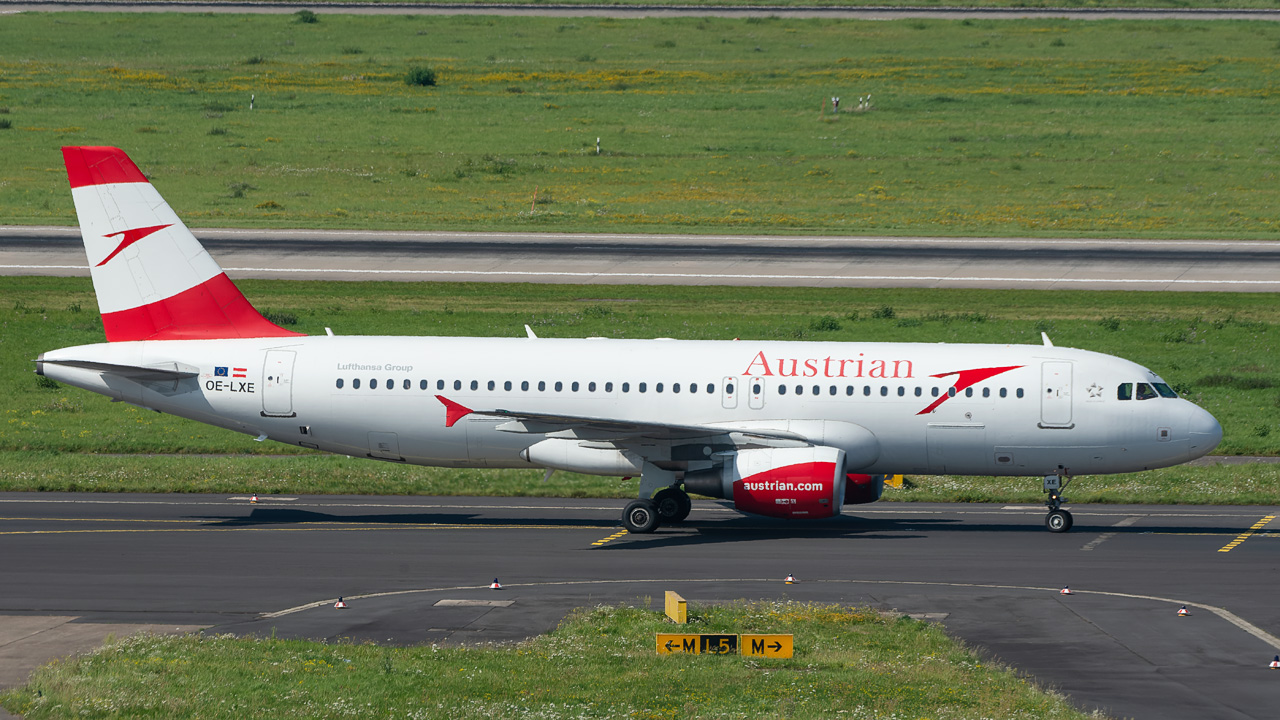 OE-LXE Austrian Airlines Airbus A320-200