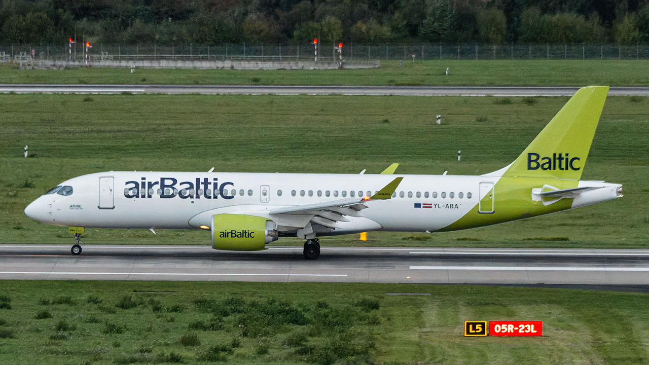 YL-ABA airBaltic Airbus A220-300