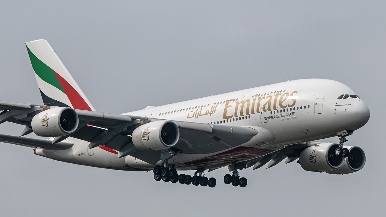 A6-EVB Emirates Airbus A380-800
