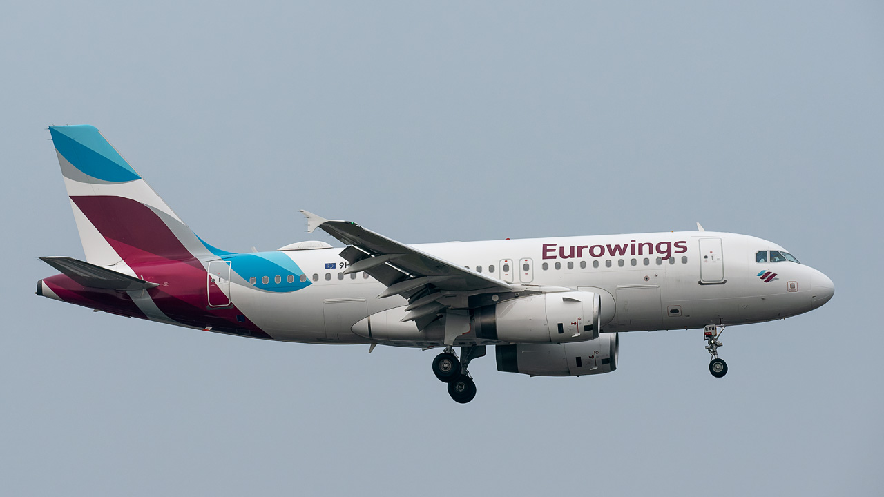 9H-EXW Eurowings Europe Malta Airbus A319-100