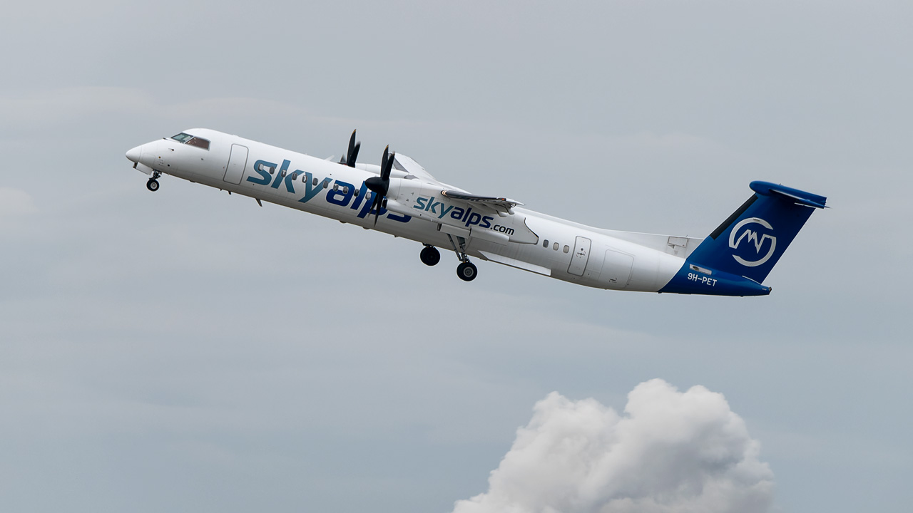 9H-PET SkyAlps Bomardier DHC-8-400