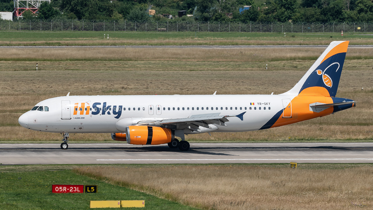 YR-SKY HiSky Europe Airbus A320-200