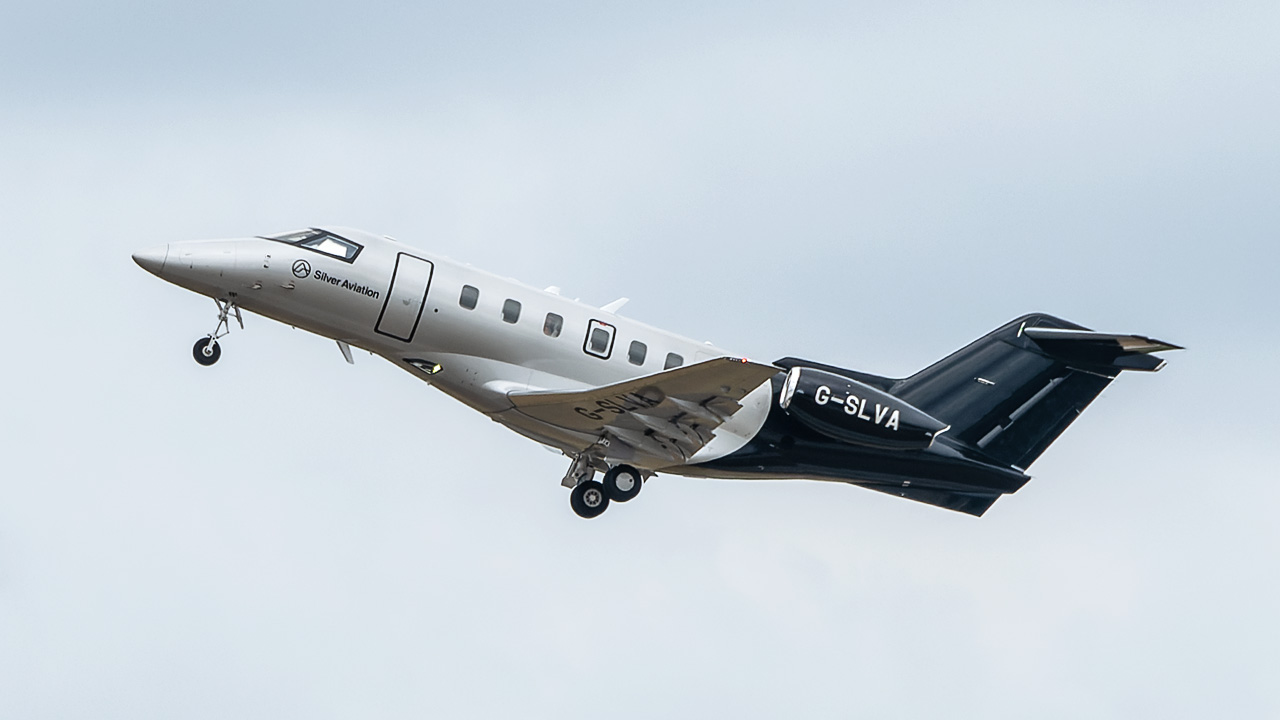 G-SLVA Silver Aviation Pilatus PC-24