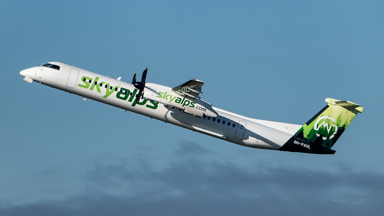 9H-PAUL SkyAlps Bombardier DHC-8-400