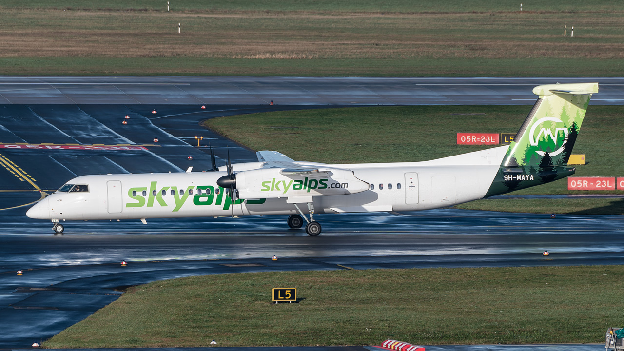 9H-MAYA SkyAlps Bombardier DHC-8-400