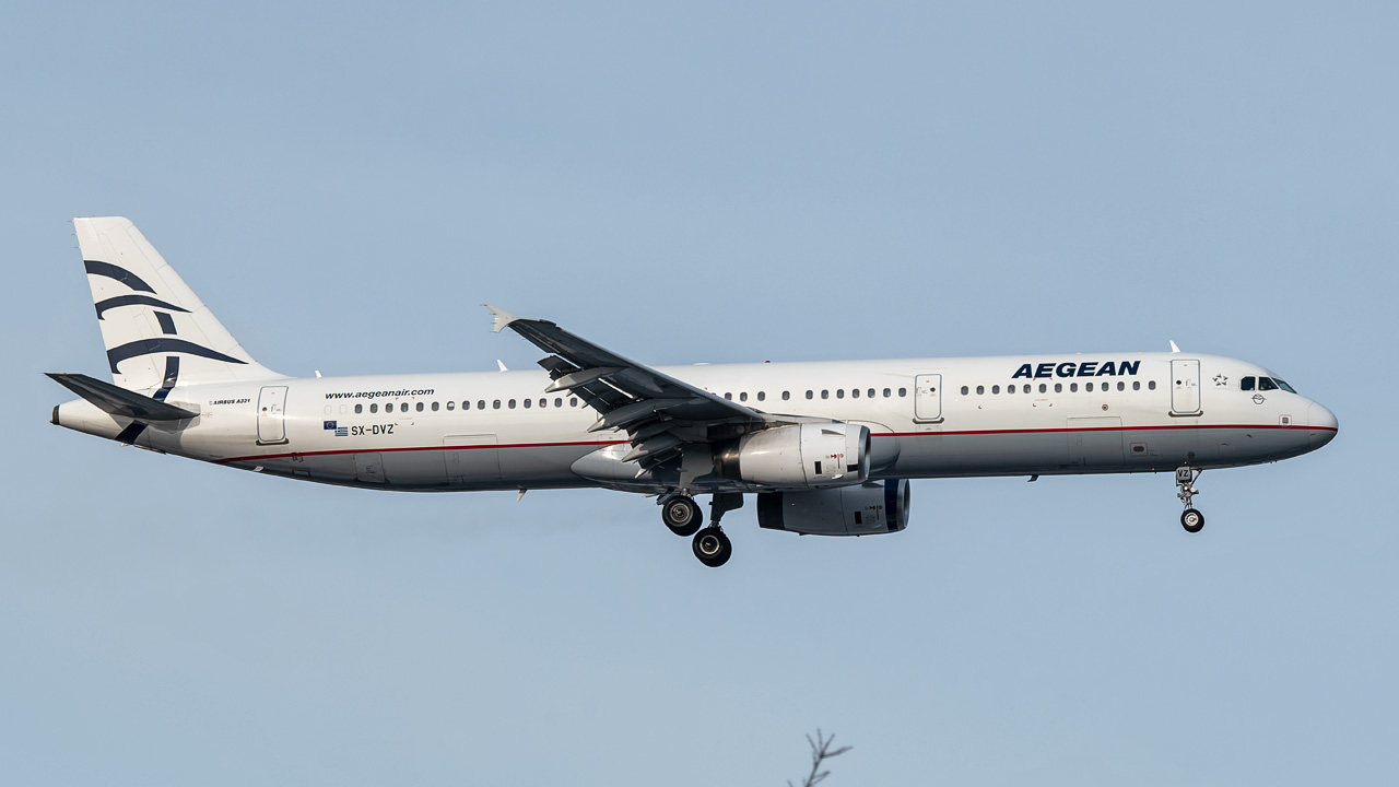 SX-DVZ Aegean Airlines Airbus A321-200