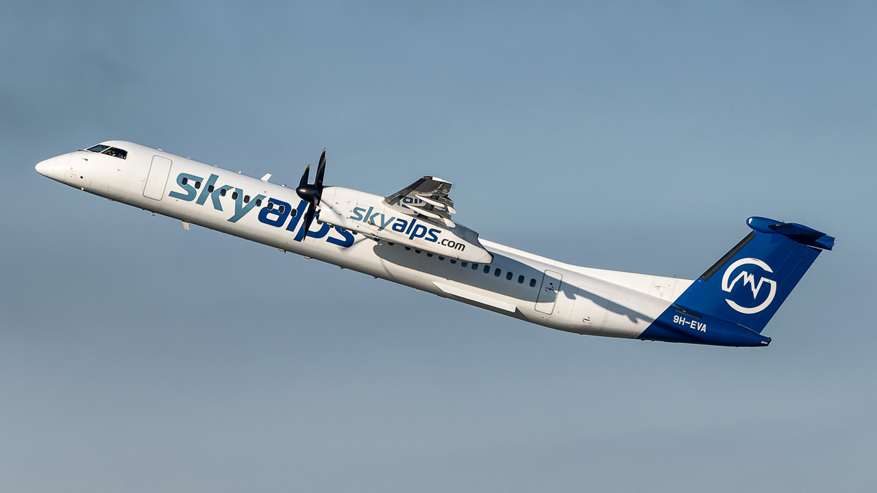 9H-EVA SkyAlps Bombardier DHC-8-400