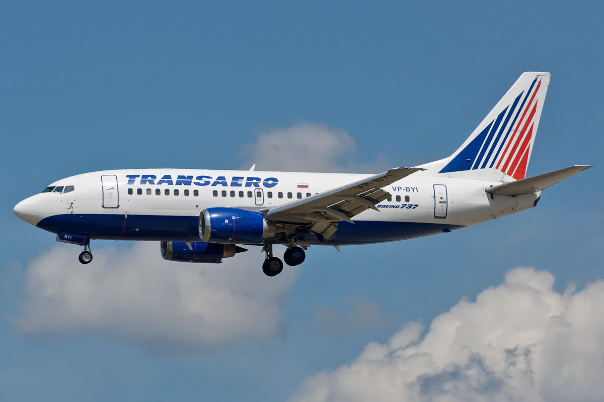 VP-BYI Transaero Airlines Boeing 737-500