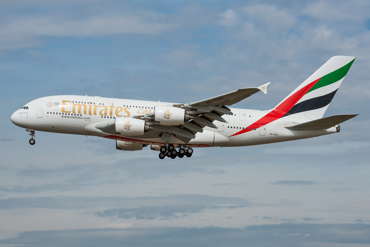 A6-EDG Emirates Airbus A380-800