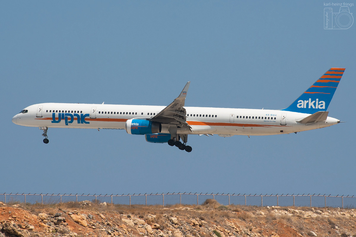 4X-BAU Arkia Israeli Airlines Boeing 757-300