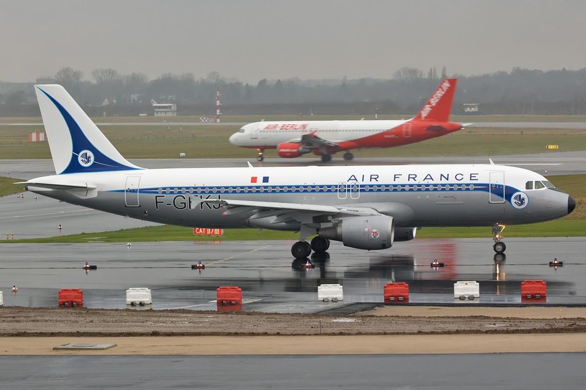 F-GFKJ Air France Airbus A320-200, DUS 02.12.2008