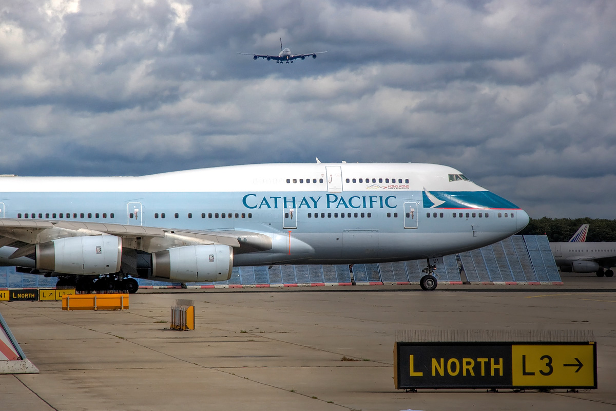 B-HUI Cathay Pacific Airways Boeing 747-400 FRA 18.09.2011