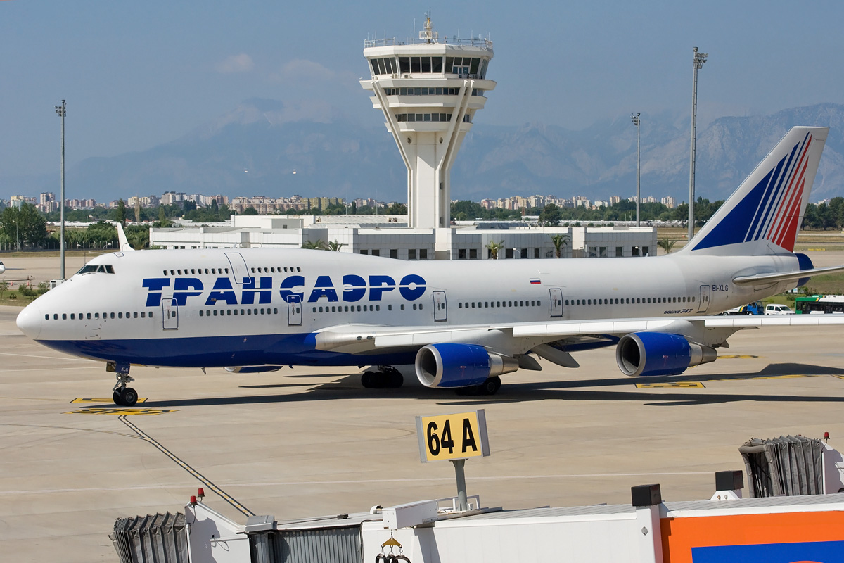 EI-XLG Transaero Airlines Boeing 747-400 - 29.06.2012 AYT