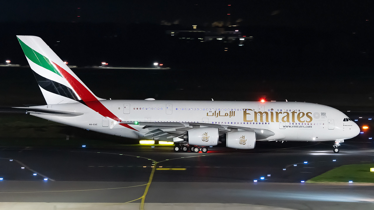 A6-EUC Emirates Airbus A380-800