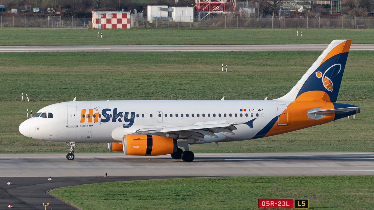 ER-SKY HiSky Moldova Airbus A319-100