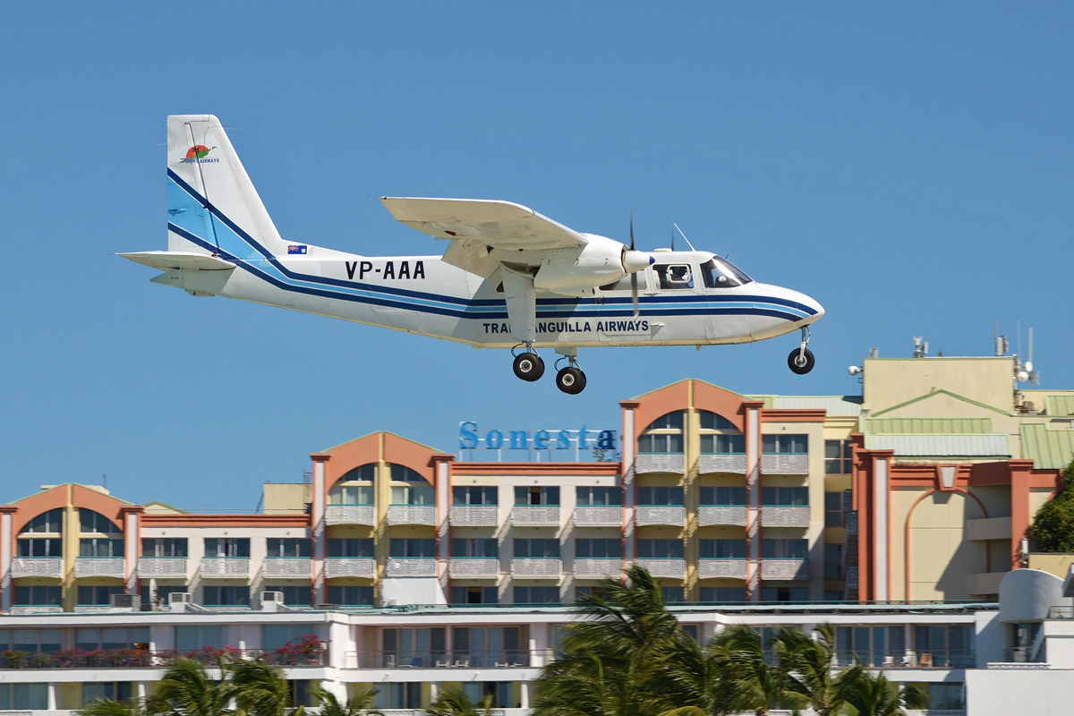 VP-AAA Trans Anguilla Airways Britten-Norman BN-2A-21 Islander