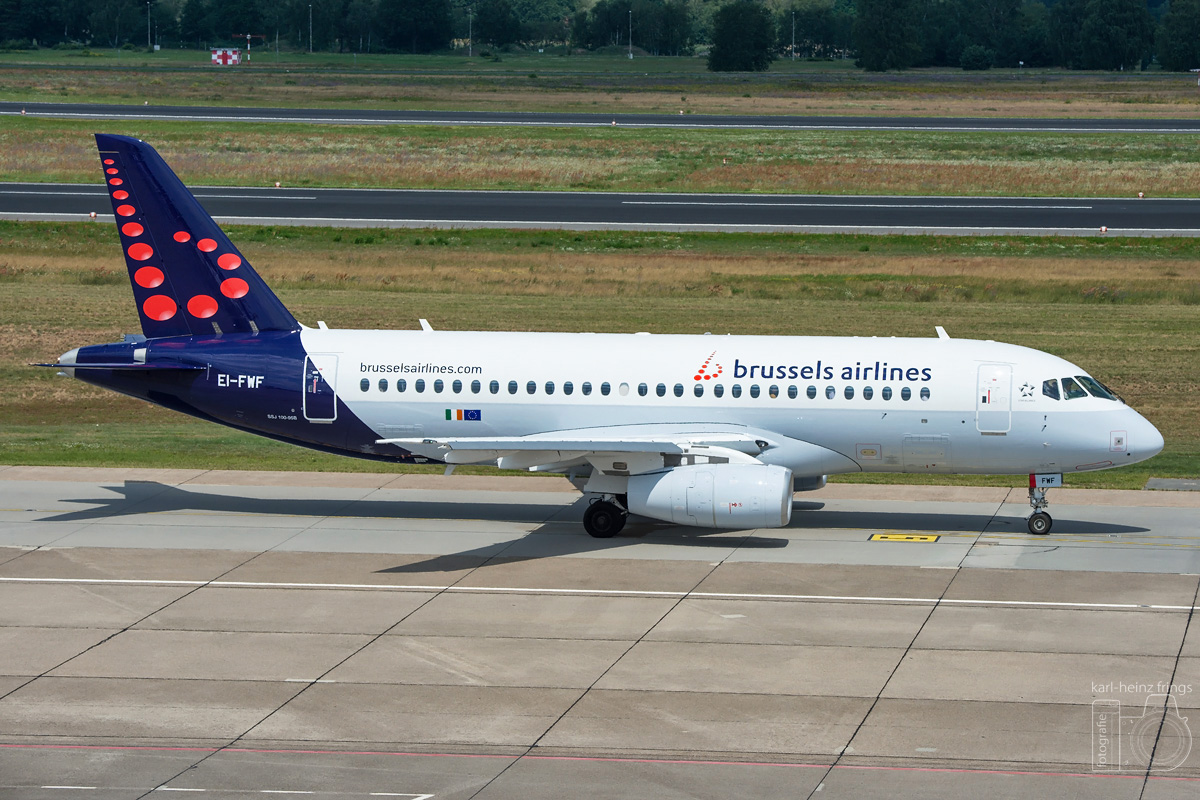 EI-FWF Brussels Airlines Sukhoi RRJ95 SuperJet 100