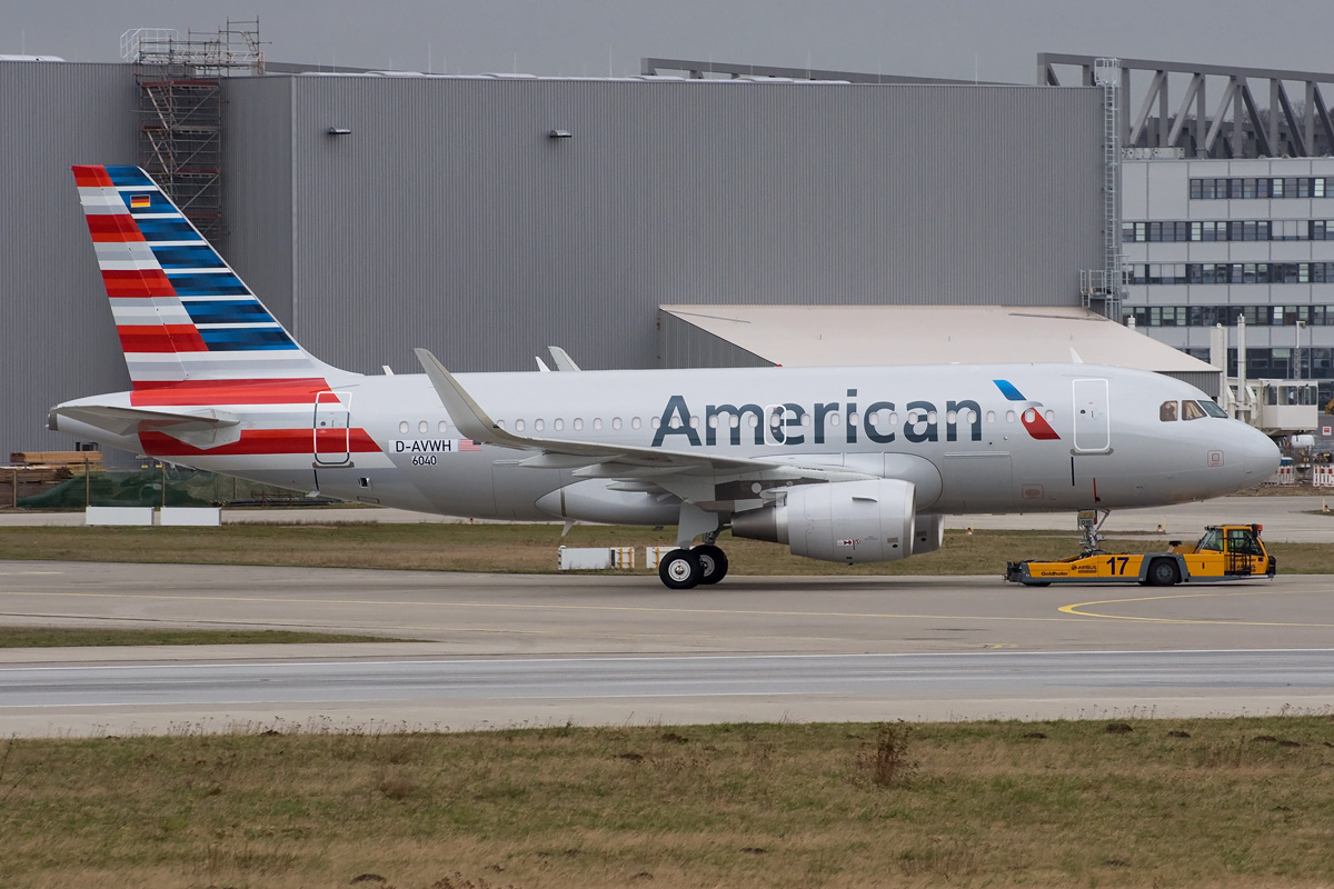 D-AVWH c/n 6040 American Airlines Airbus A319-100/S